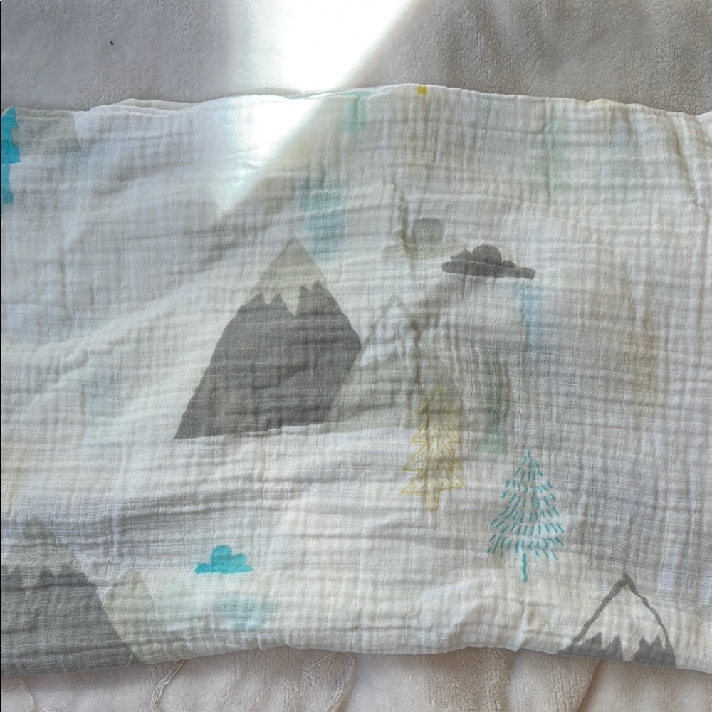 Mountain Print Baby Swaddle